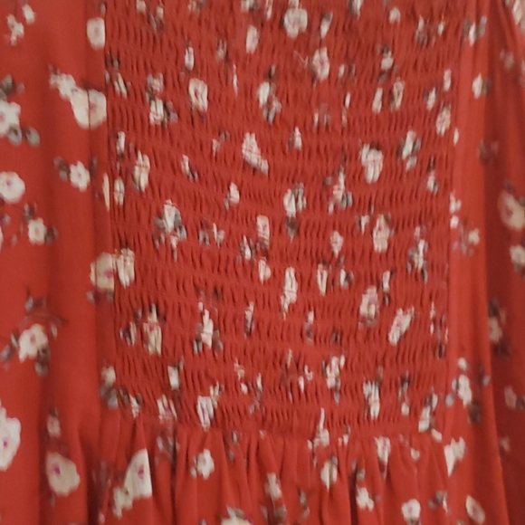 Red Floral Sun Dress - Picture 4 of 4